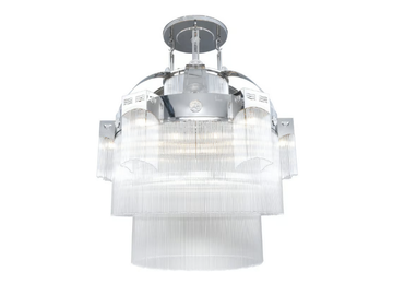 METROPOLITAN V - Handmade brass chandelier by Patinas Lighting - view 2